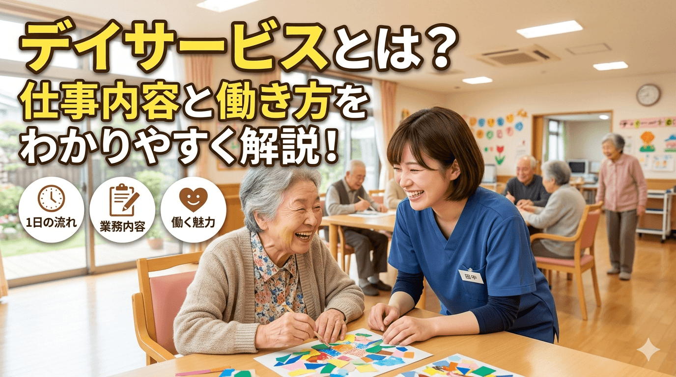 デイサービスとは?仕事内容と働き方をわかりやすく解説